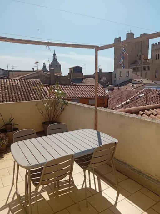 Studio Terrasse Vue Cathedrale Narbona Exterior foto