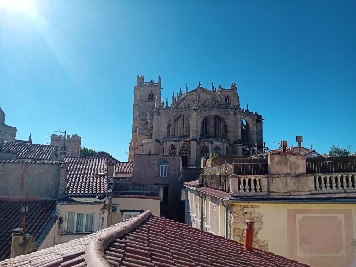 Studio Terrasse Vue Cathedrale Narbona Exterior foto